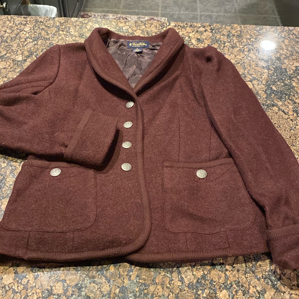 Brooks Brothers women’s 100% wool jacket with decorative buttons